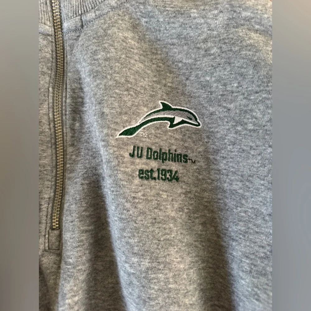 Nike JU Dolphins Cropped Quarter Zip Sweatshirt XS Gray Minimalist Athleisure - Picture 5 of 12